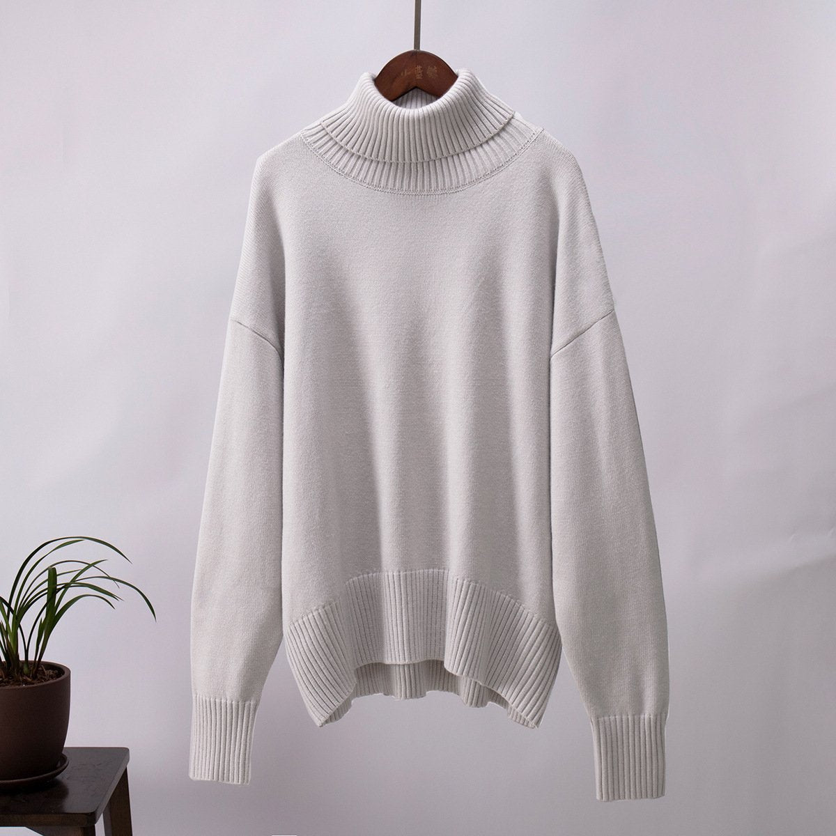 Classic Loose Turtleneck Sweater